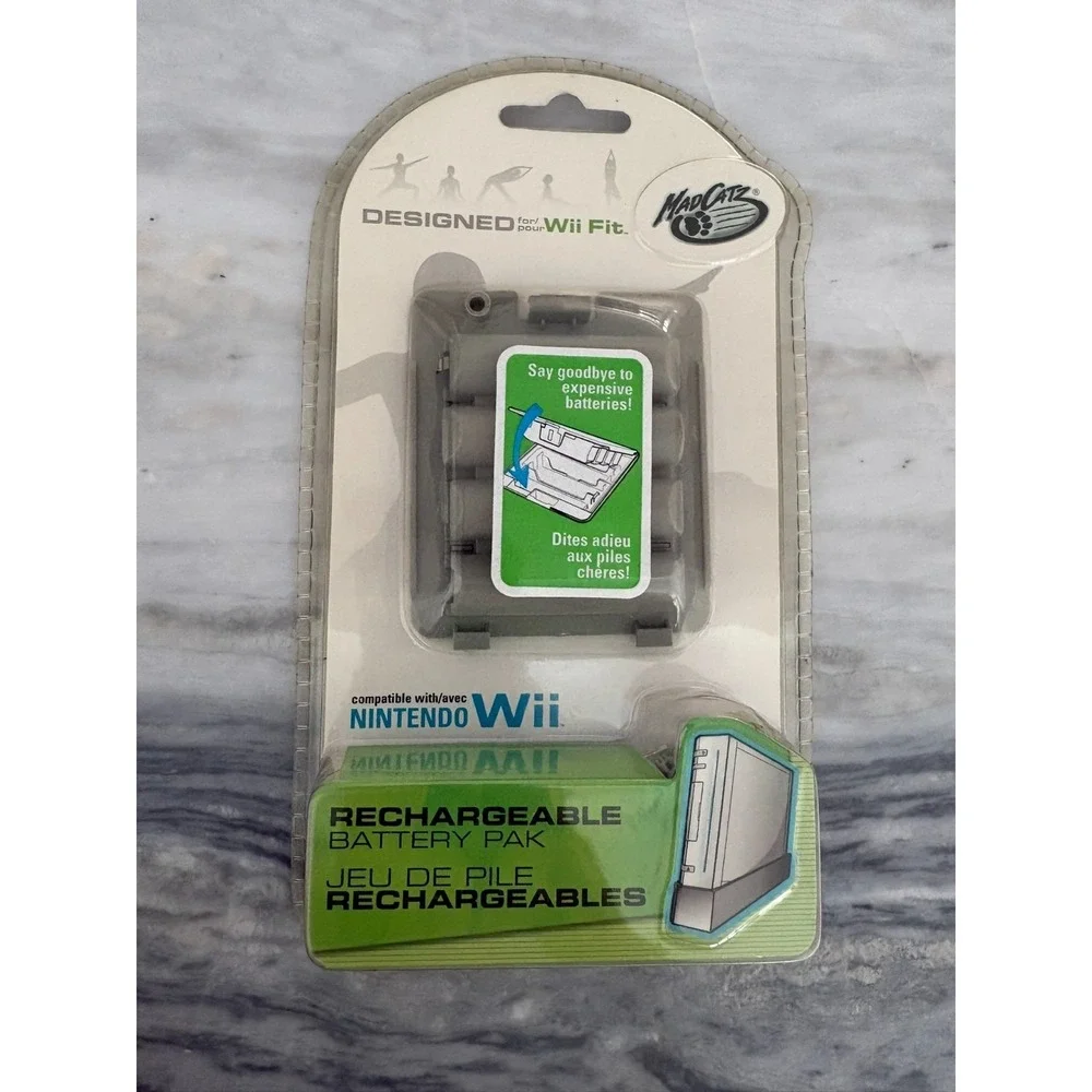 Mad Catz Designed For Nintendo Wii Fit Balance‎ Board Rechargeable Battery Pack